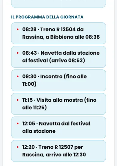 La mail «La tua richiesta è confermata» con incontro, data, classi e il programma della giornata.